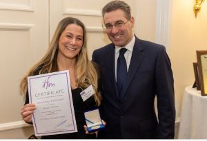 ILFM Award Winner Brogan Halcrow with Paul Philip